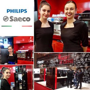 Agence d'hotesses Agence Elegance hotesses au salon Vending Paris pour SAECO Philips